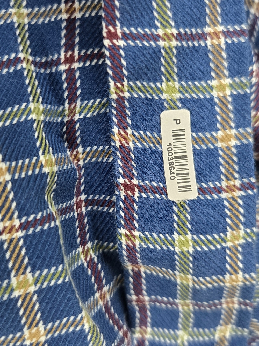 Peter Millar Men's Medium 100% Cotton Plaid Button-Down Shirt Navy Blue - Picture 8 of 9